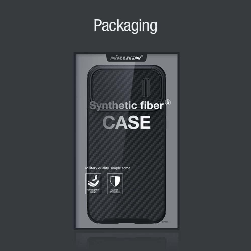 Apple iPhone 14 Pro Max case black Nillkin Synthetic Fiber S