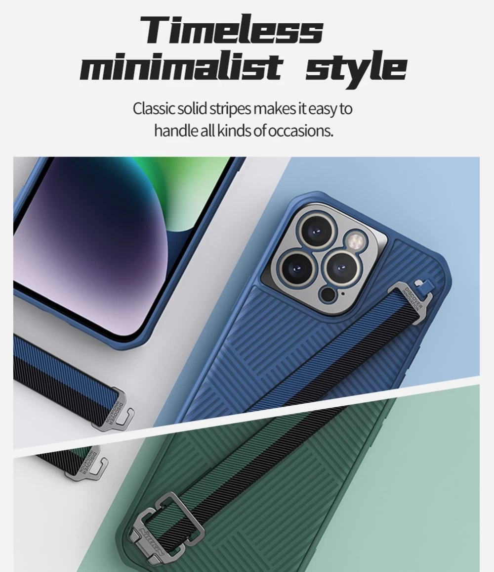 Apple iPhone 14 Pro Max case black Nillkin Strap Magnetic