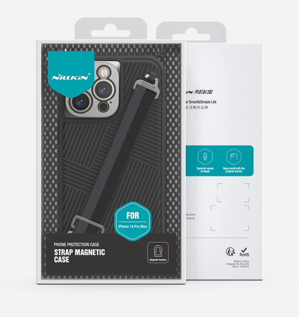 Apple iPhone 14 Pro Max case black Nillkin Strap Magnetic