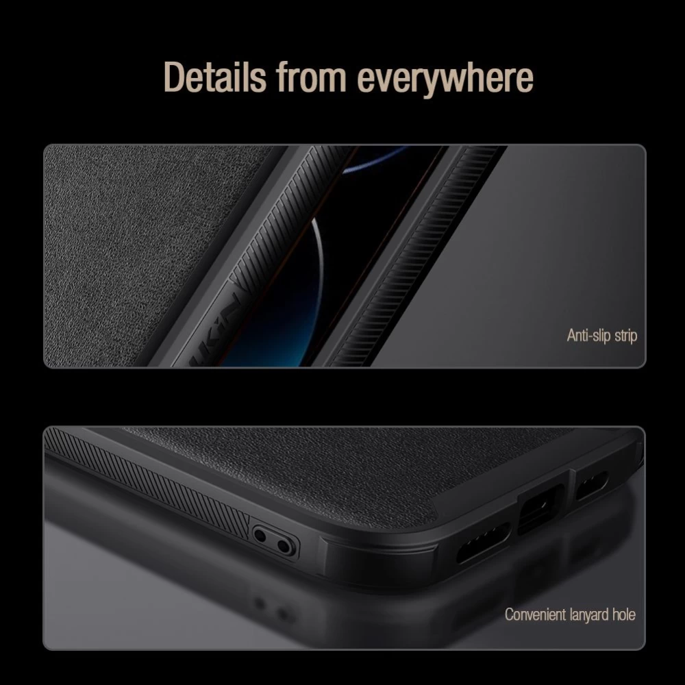 Apple iPhone 14 Pro Max case black NILLKIN CAMSHIELD LEATHER S