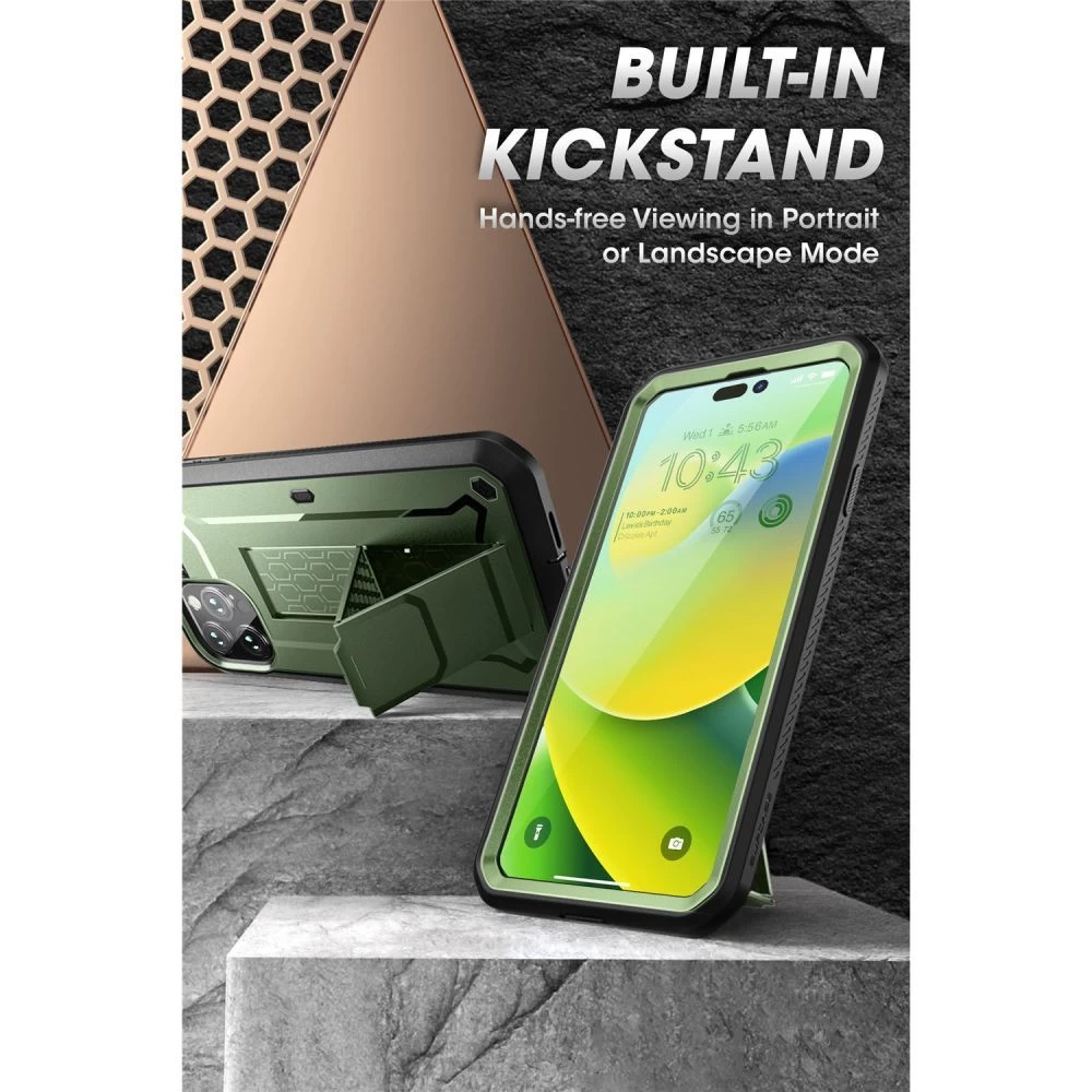 Apple iPhone 14 Pro Max case green SUPCASE UNICORN BEETLE PRO