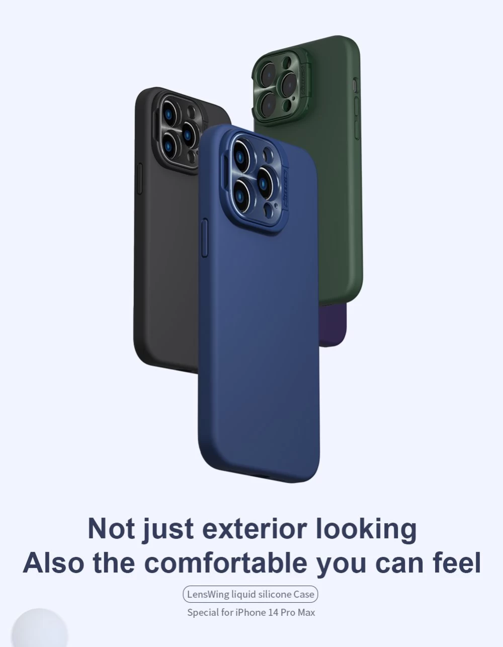 Apple iPhone 14 Pro Max case green NILLKIN LENSWING MAGNETIC