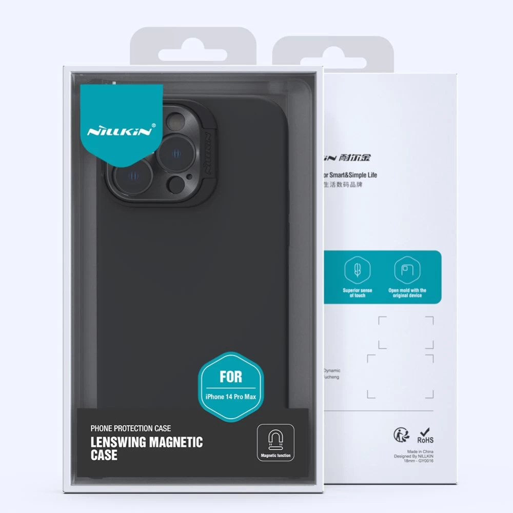 Apple iPhone 14 Pro Max case green NILLKIN LENSWING MAGNETIC