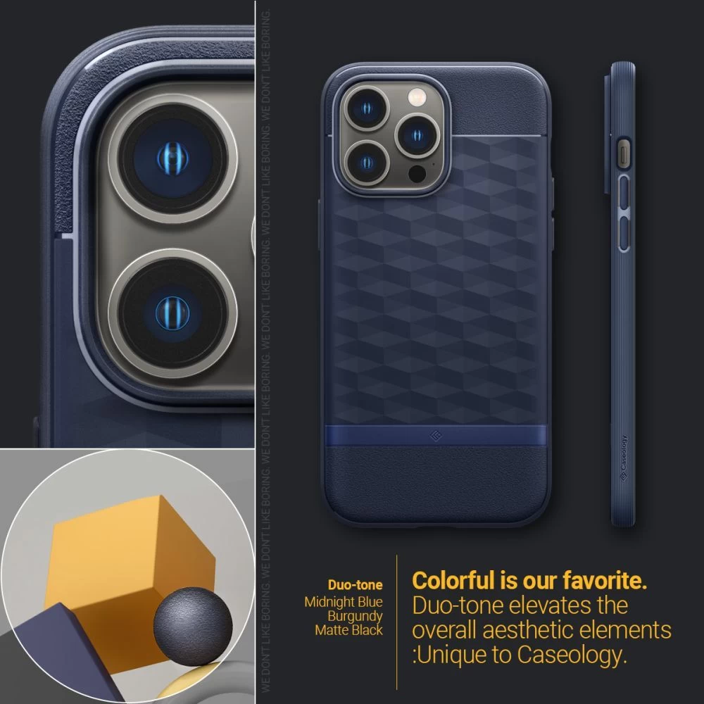Apple iPhone 14 Pro Max vāciņš zils CASEOLOGY Parallax Mag Magsafe