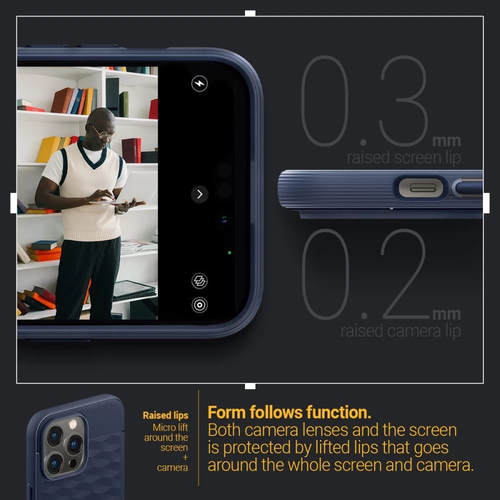 Apple iPhone 14 Pro Max vāciņš zils CASEOLOGY Parallax Mag Magsafe