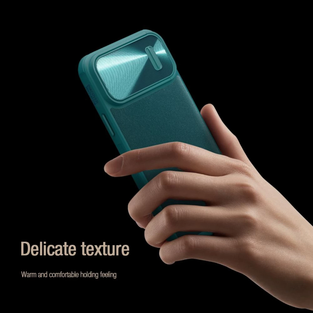 Apple iPhone 14 Pro Max case blue NILLKIN CAMSHIELD LEATHER S