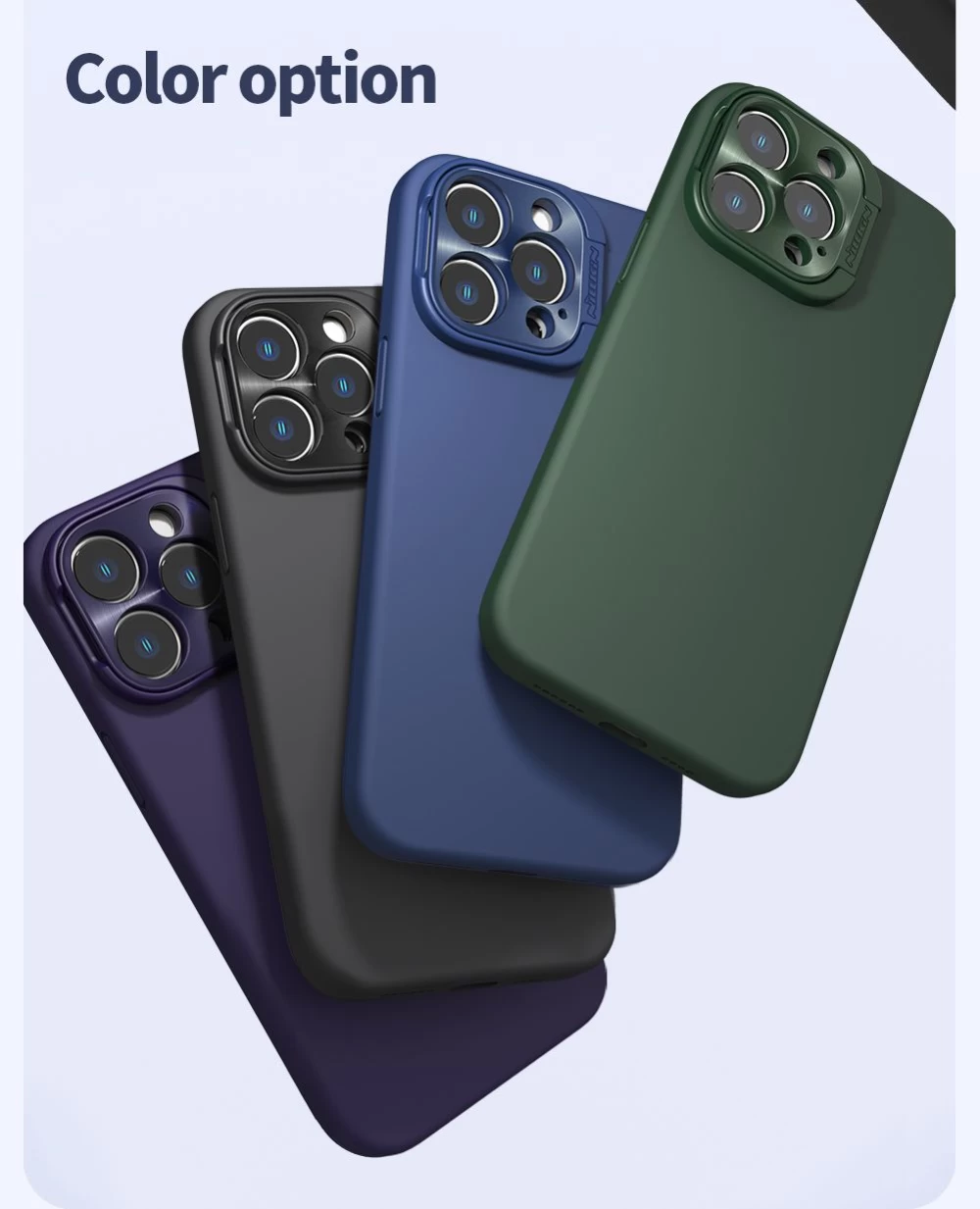 Apple iPhone 14 Pro Max case blue NILLKIN LENSWING MAGNETIC