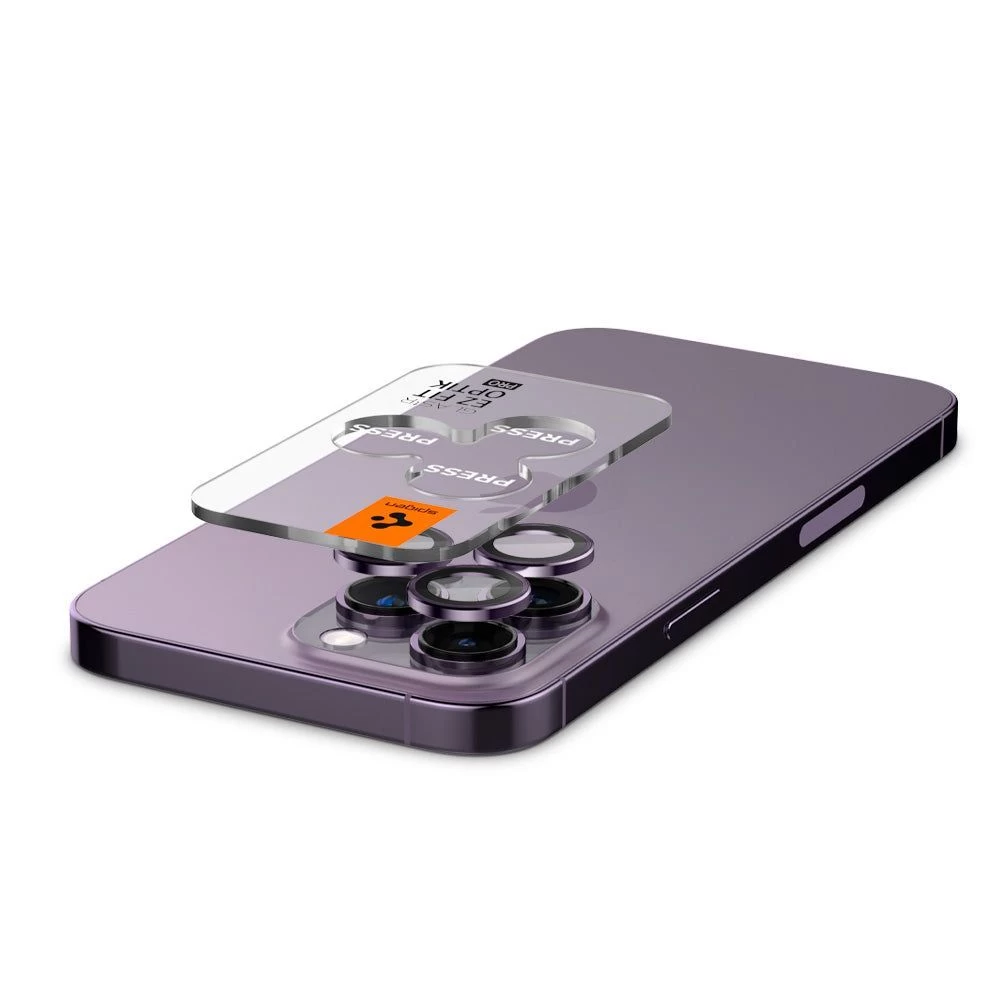 Apple iPhone 14 Pro Max skärmskydd SPIGEN OPTIK.TR EZ FIT CAMERA PROTECTOR (2-pack)