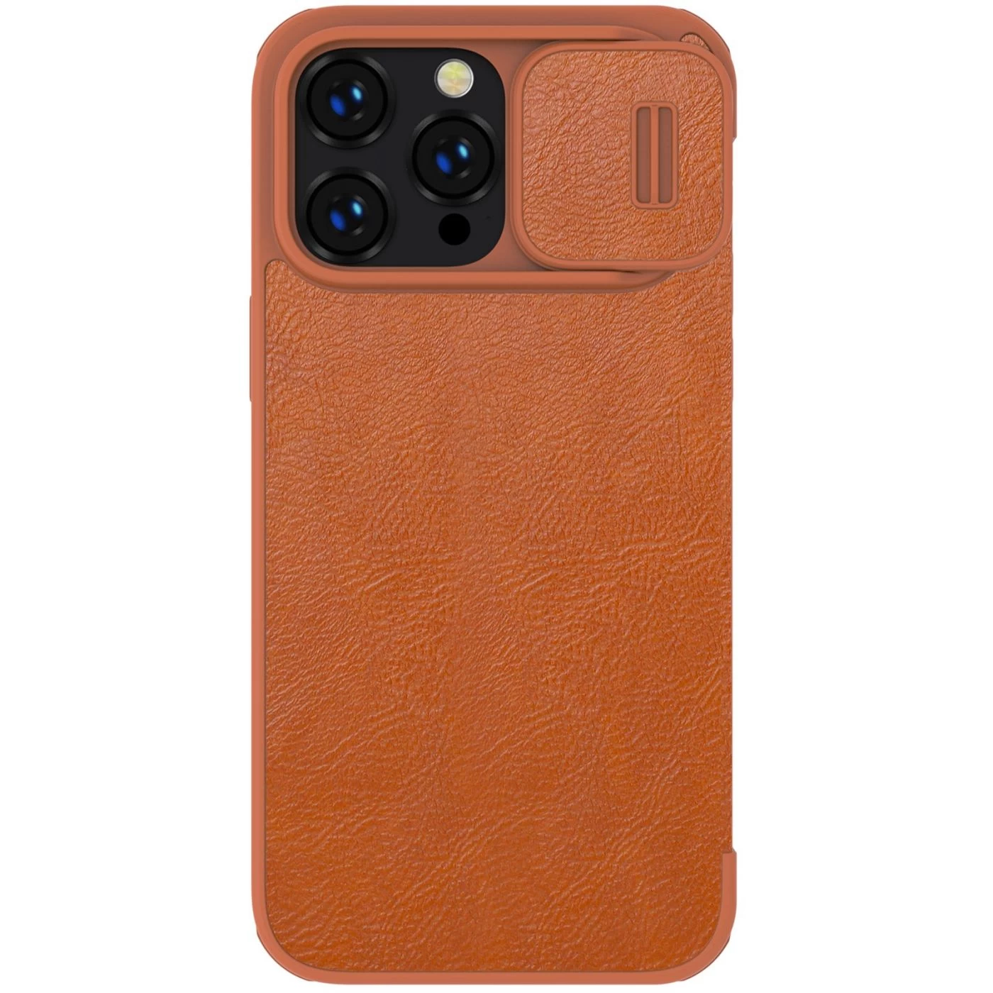 Apple iPhone 14 Pro Max case brown Nillkin Qin Leather