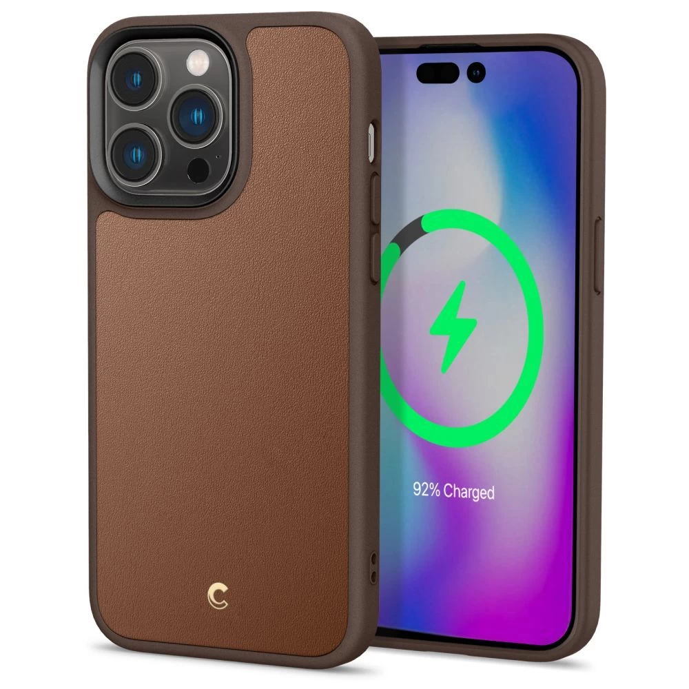 Apple iPhone 14 Pro Max case brown SPIGEN CYRILL KAJUK MAG MAGSAFE