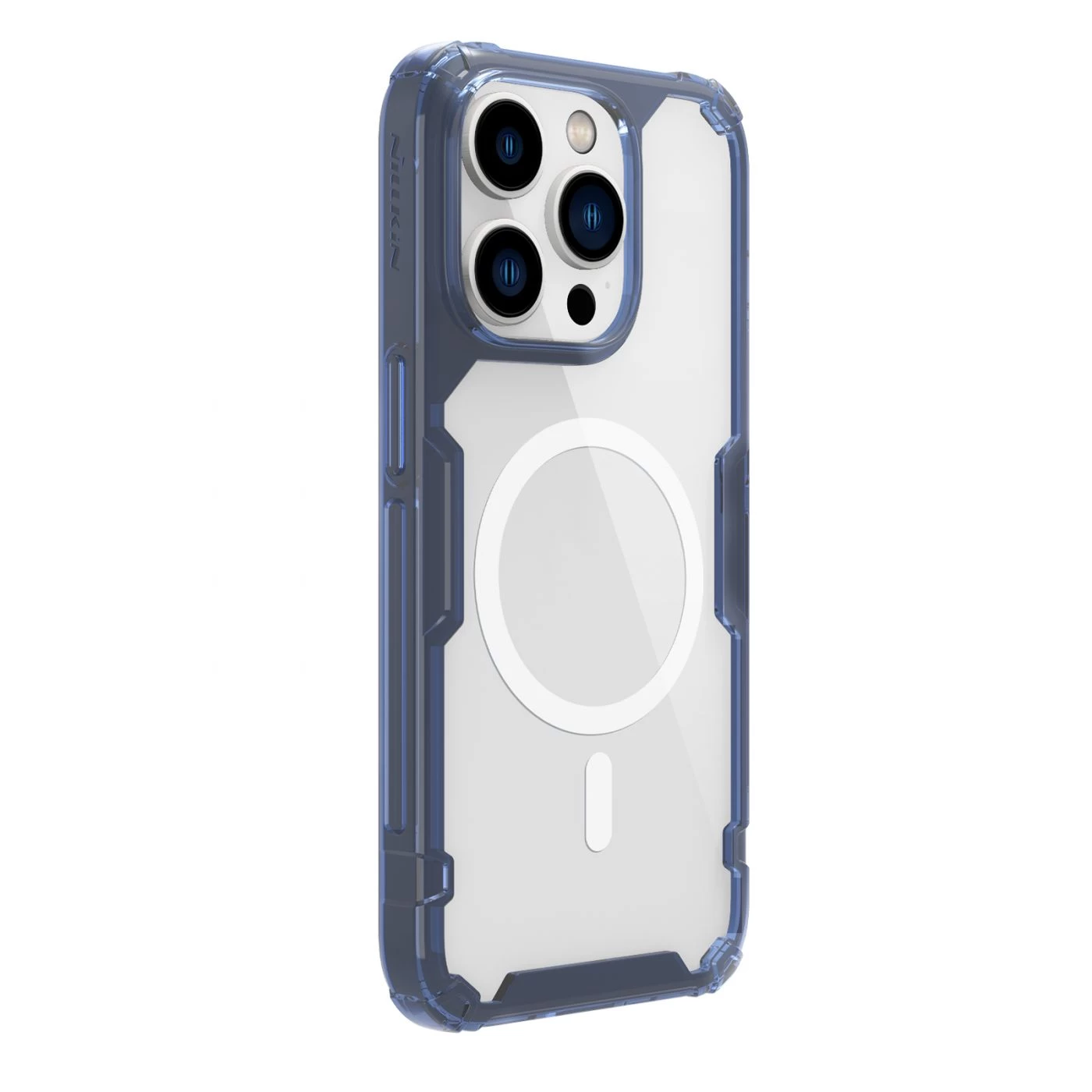 Apple iPhone 14 Pro Max case translucent blue Nillkin TPU Magnetic