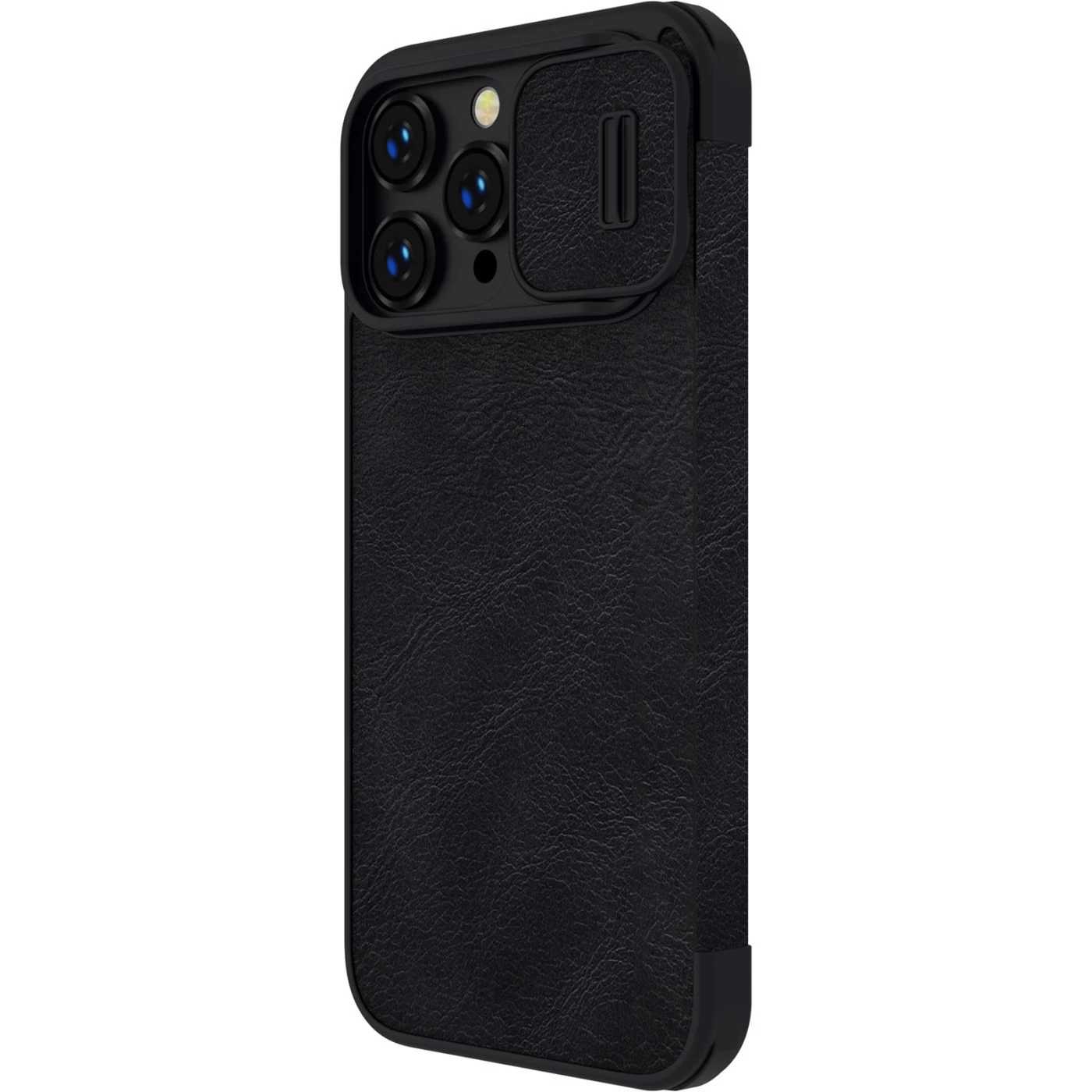 Apple iPhone 14 Pro Max case black Nillkin Qin Leather