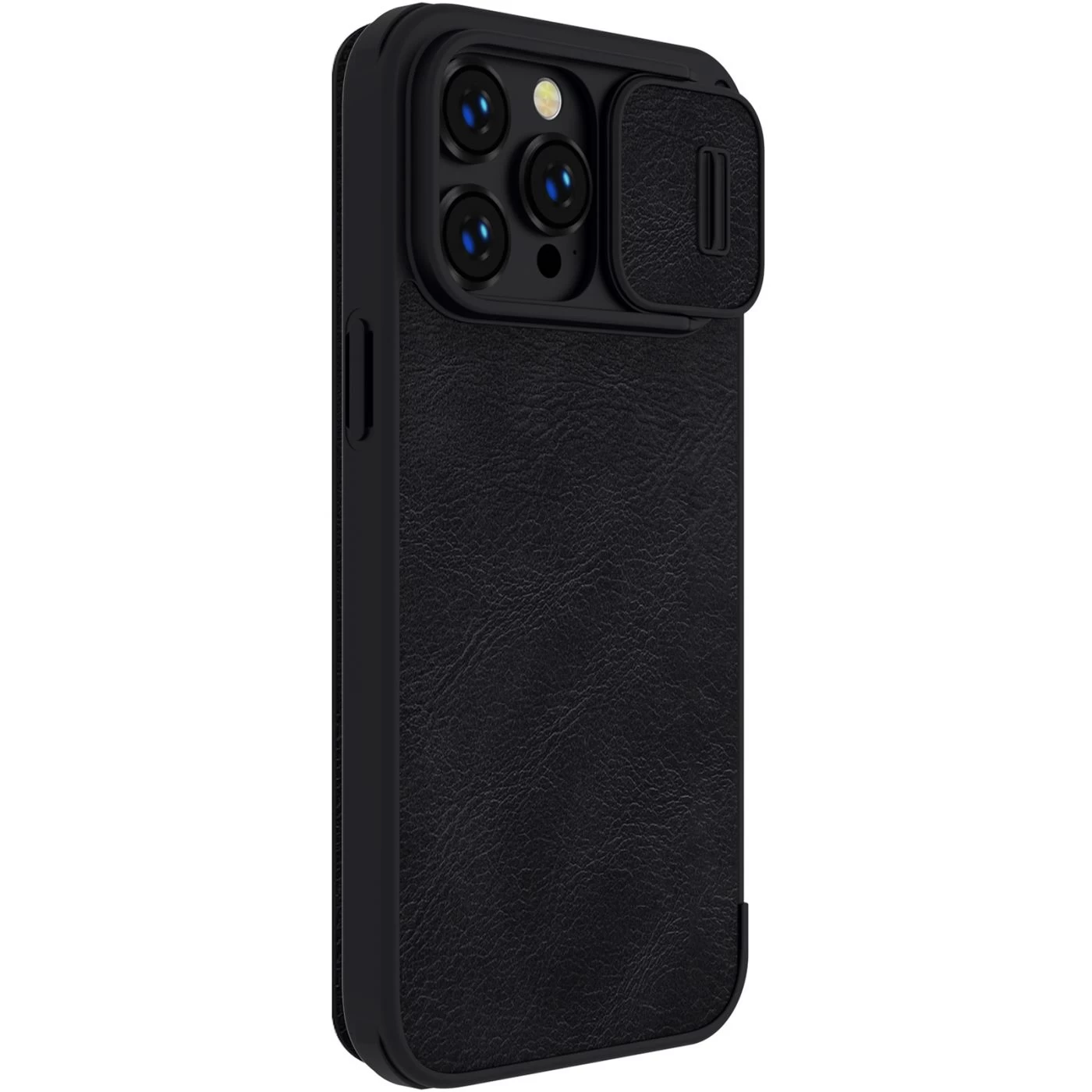 Apple iPhone 14 Pro Max case black Nillkin Qin Leather