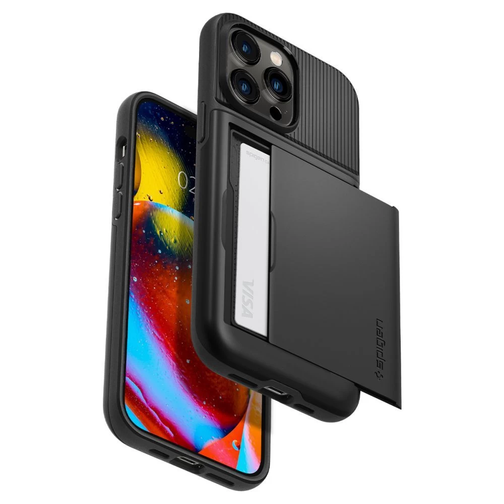 Apple iPhone 14 Pro Max case black SPIGEN SLIM ARMOR CS