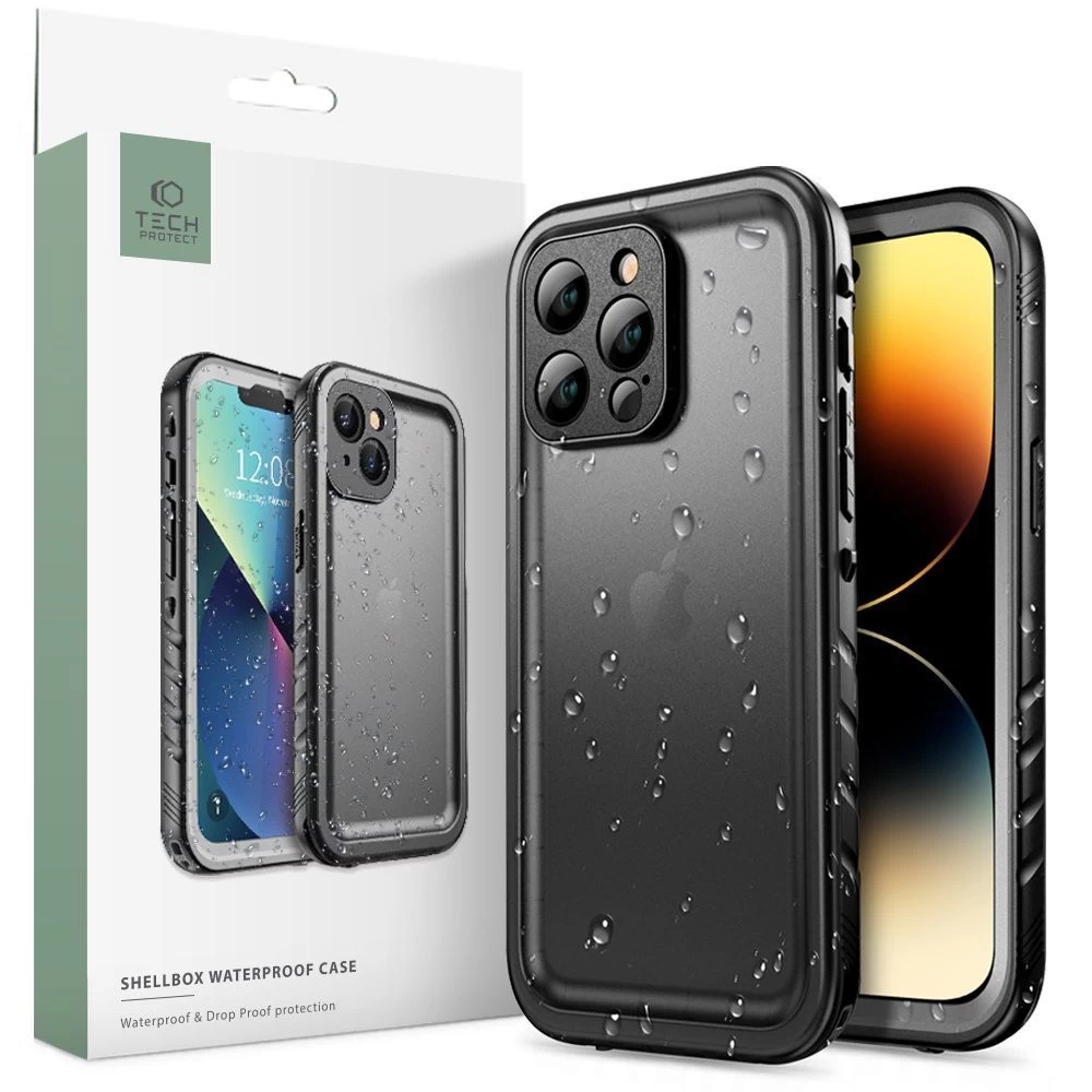 Apple iPhone 14 Pro Max dėklas Juoda TECH-PROTECT SHELLBOX iP68