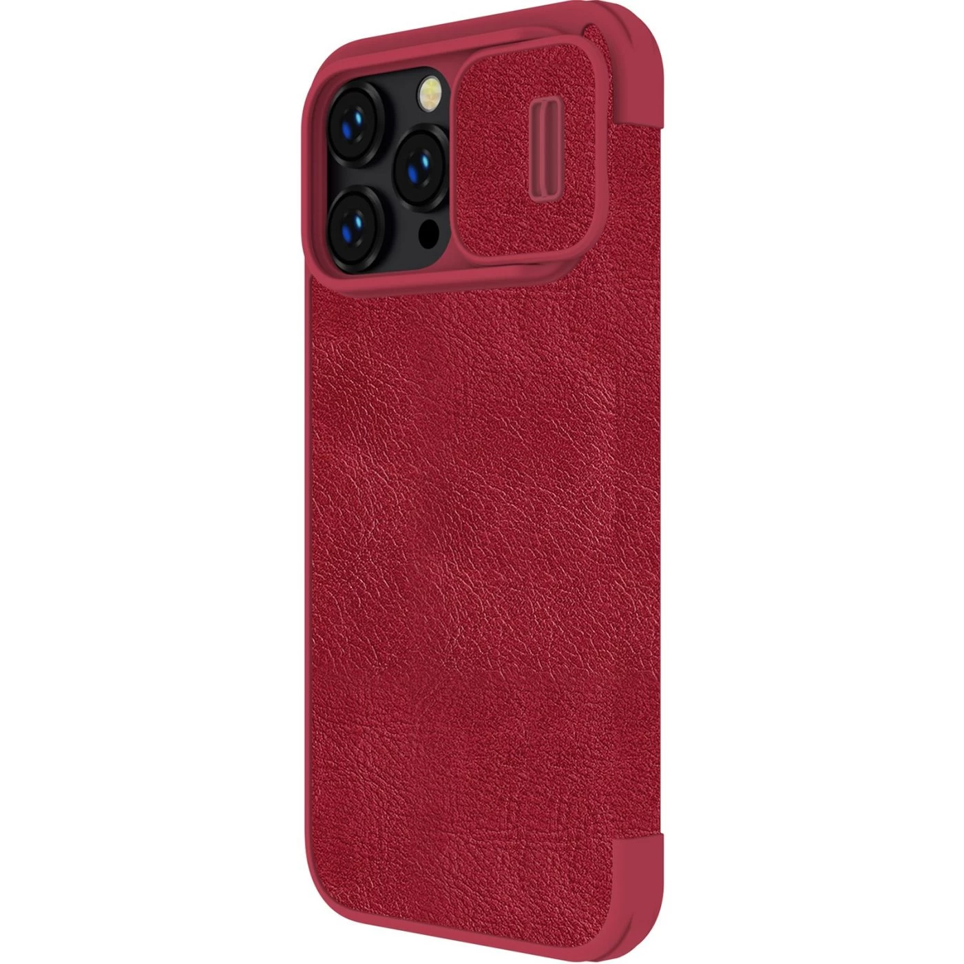 Apple iPhone 14 Pro Max case red Nillkin Qin Leather