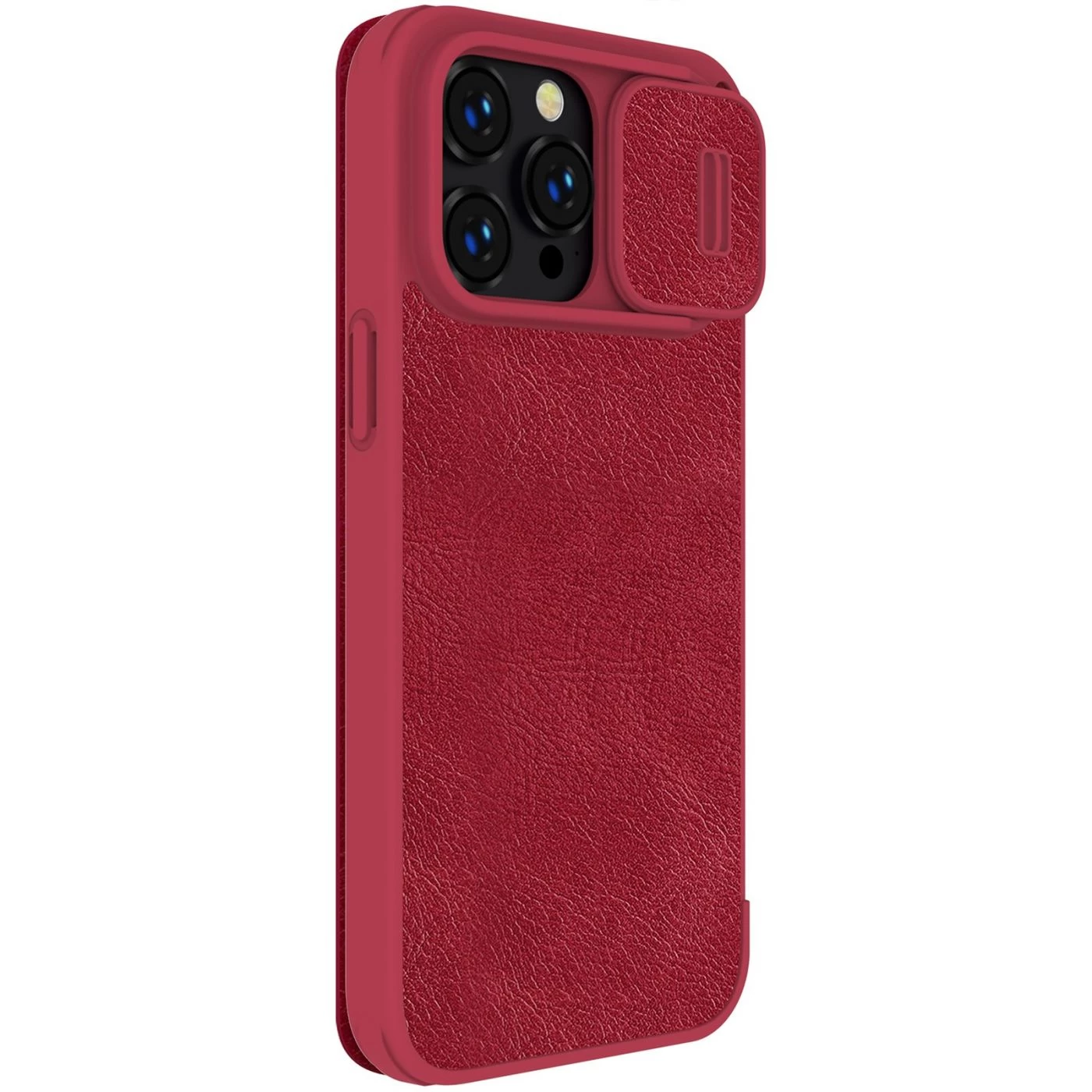 Apple iPhone 14 Pro Max case red Nillkin Qin Leather