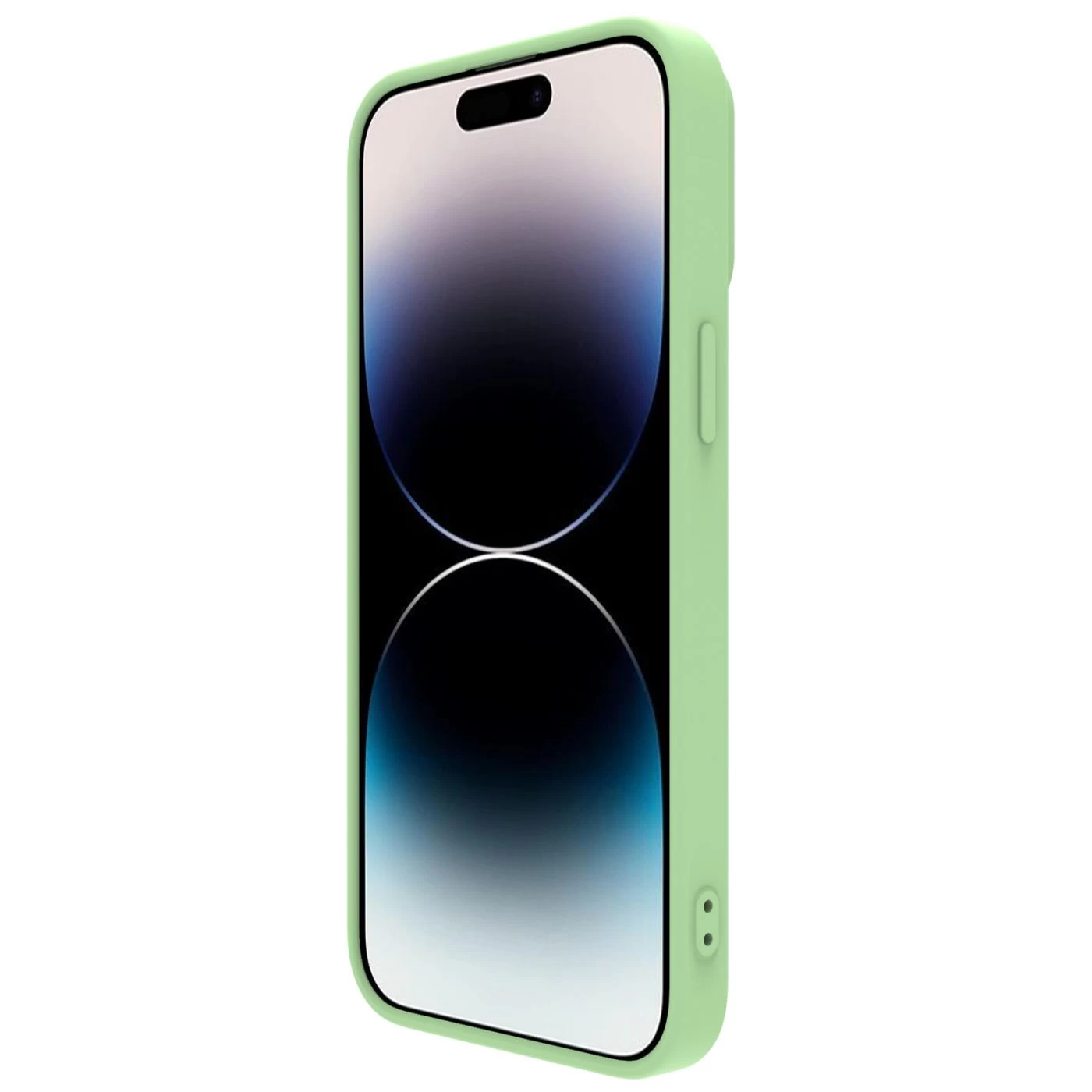 Apple iPhone 14 Pro Max case green Nillkin CamShield Silky Magnetic Silicon