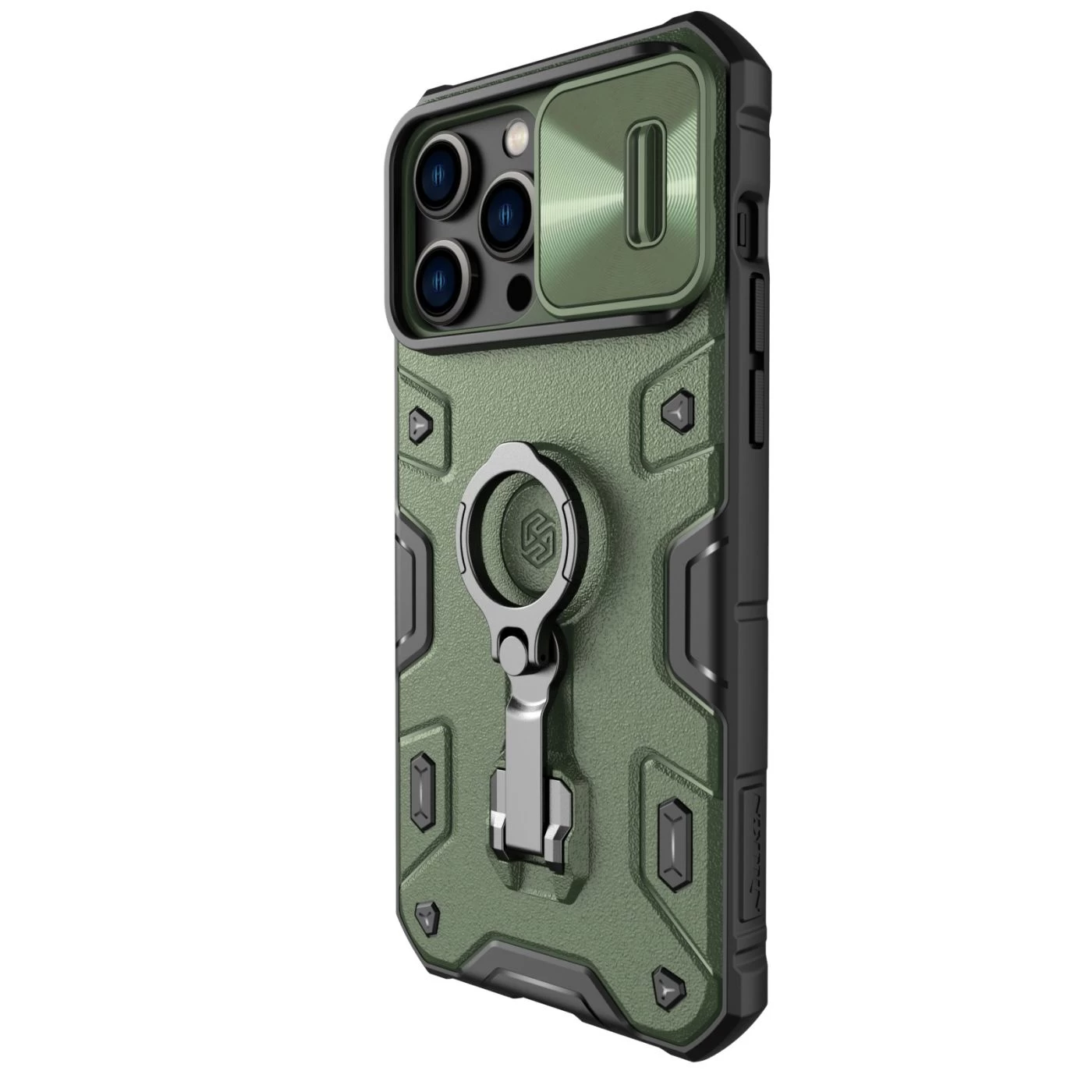 Apple iPhone 14 Pro Max case green Nillkin CamShield Armor