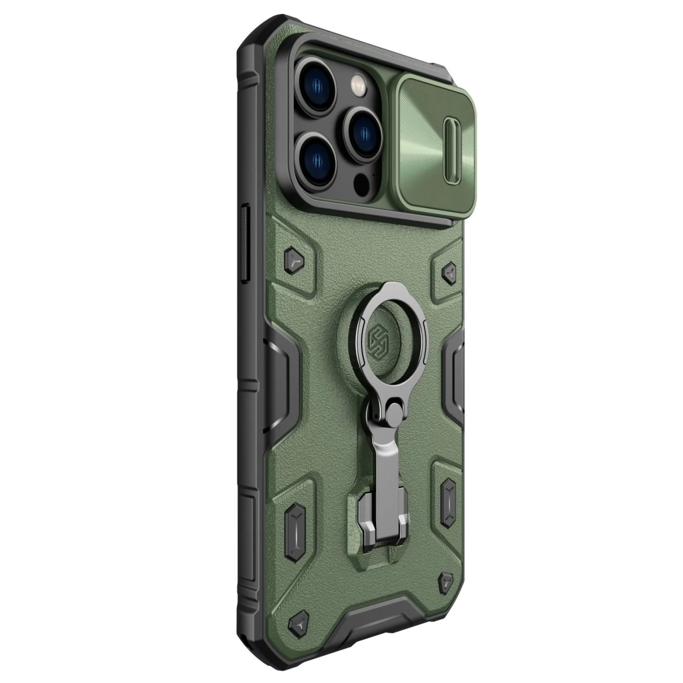 Apple iPhone 14 Pro Max case green Nillkin CamShield Armor