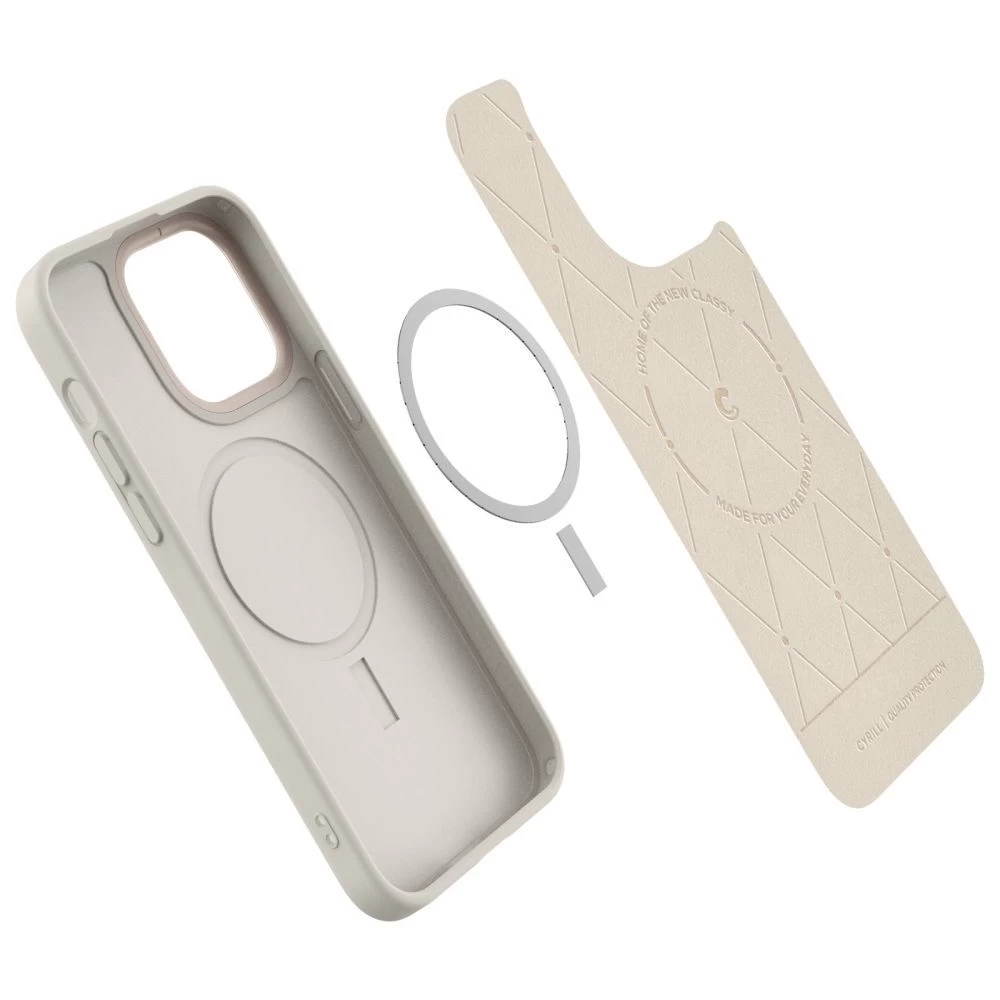 Apple iPhone 14 Pro Max case ivory white SPIGEN CYRILL KAJUK MAG MAGSAFE
