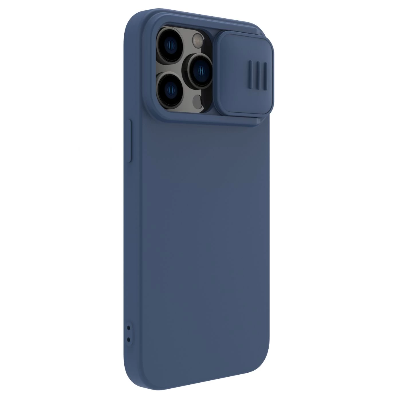 Apple iPhone 14 Pro Max case blue Nillkin CamShield Silky Silicon