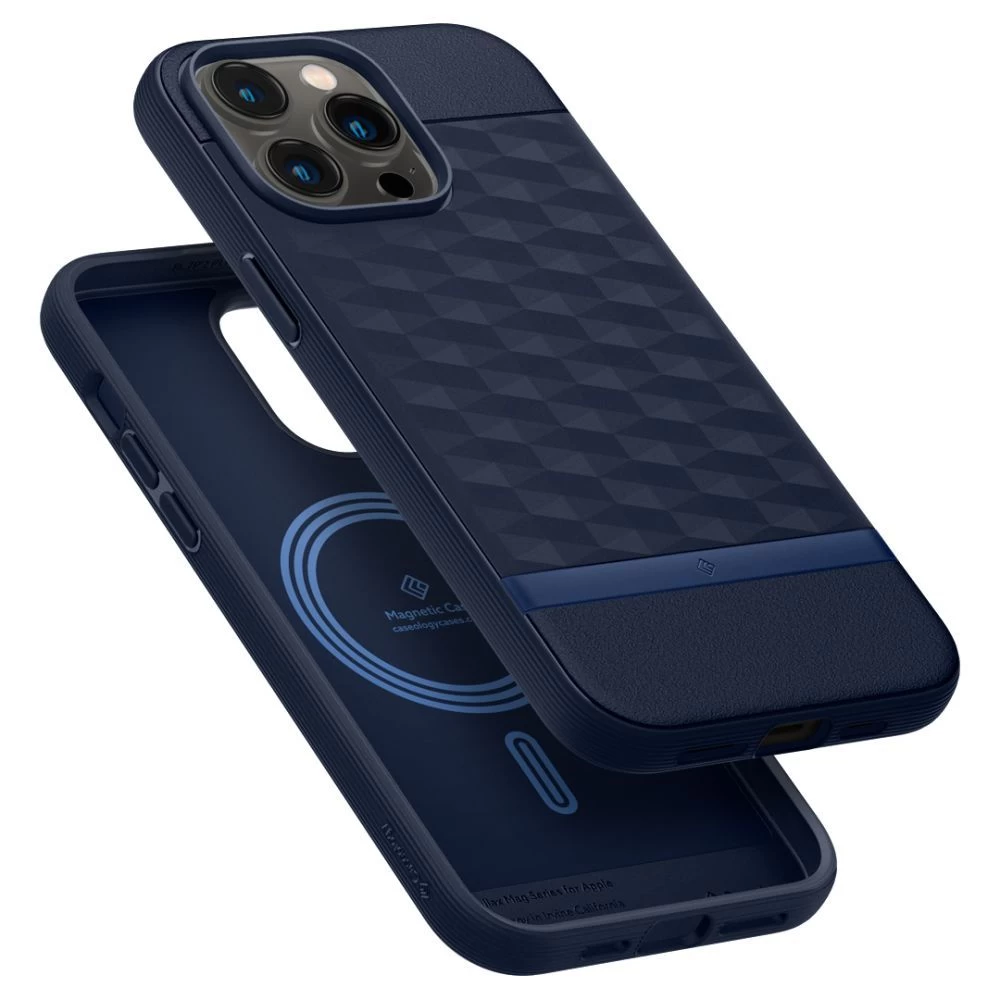 Apple iPhone 14 Pro Max vāciņš zils CASEOLOGY Parallax Mag Magsafe