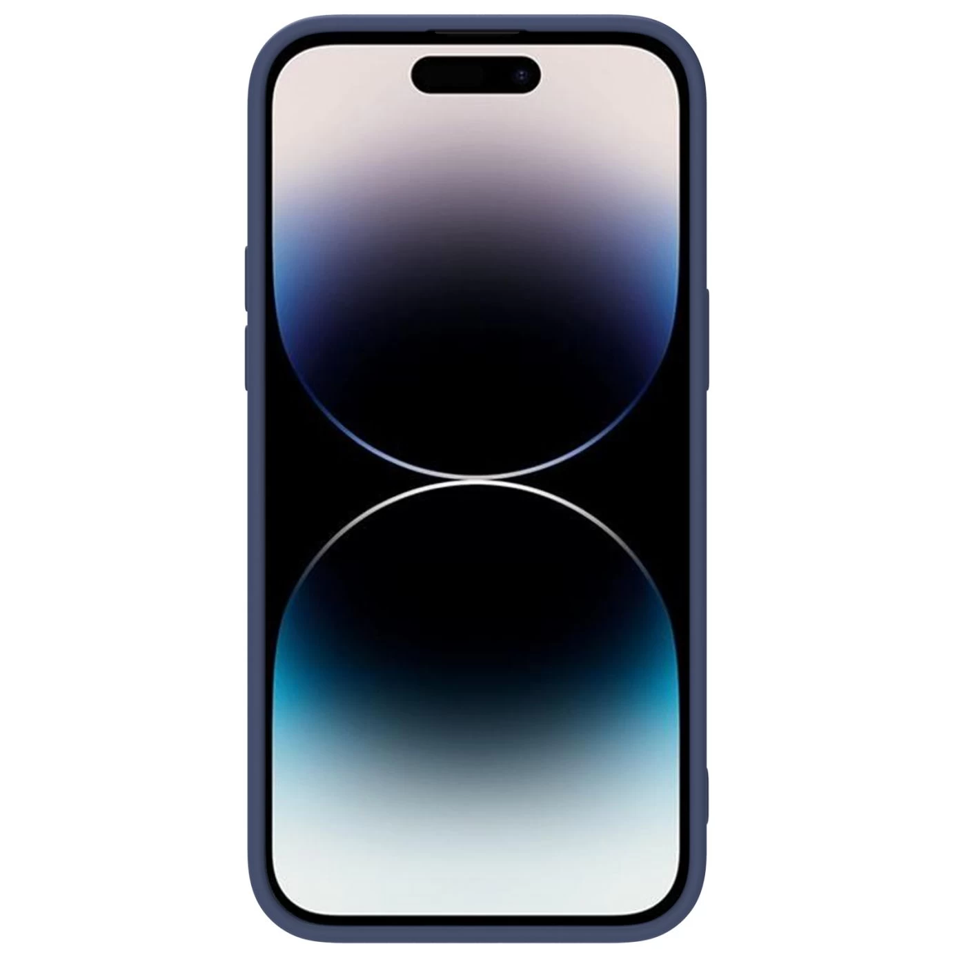 Apple iPhone 14 Pro Max case blue Nillkin CamShield Silky Magnetic Silicon