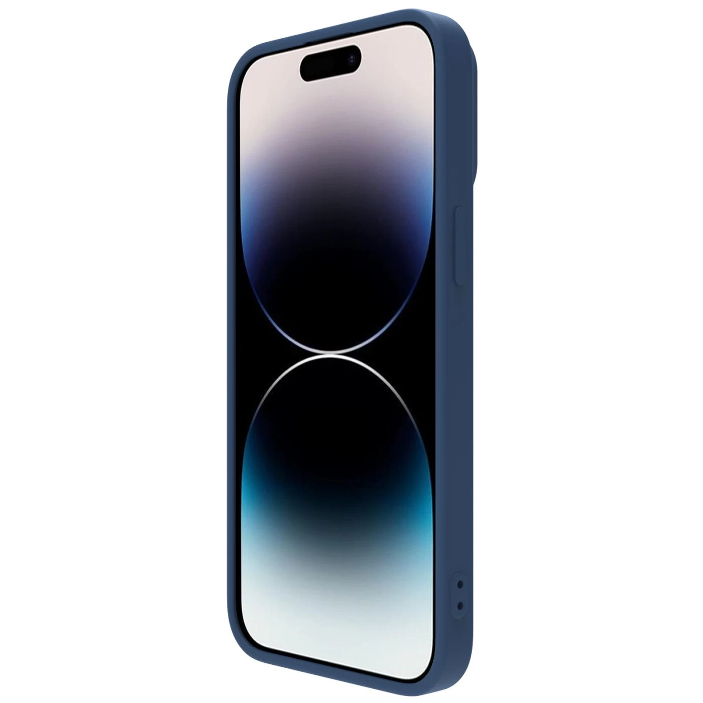 Apple iPhone 14 Pro Max case blue Nillkin CamShield Silky Magnetic Silicon