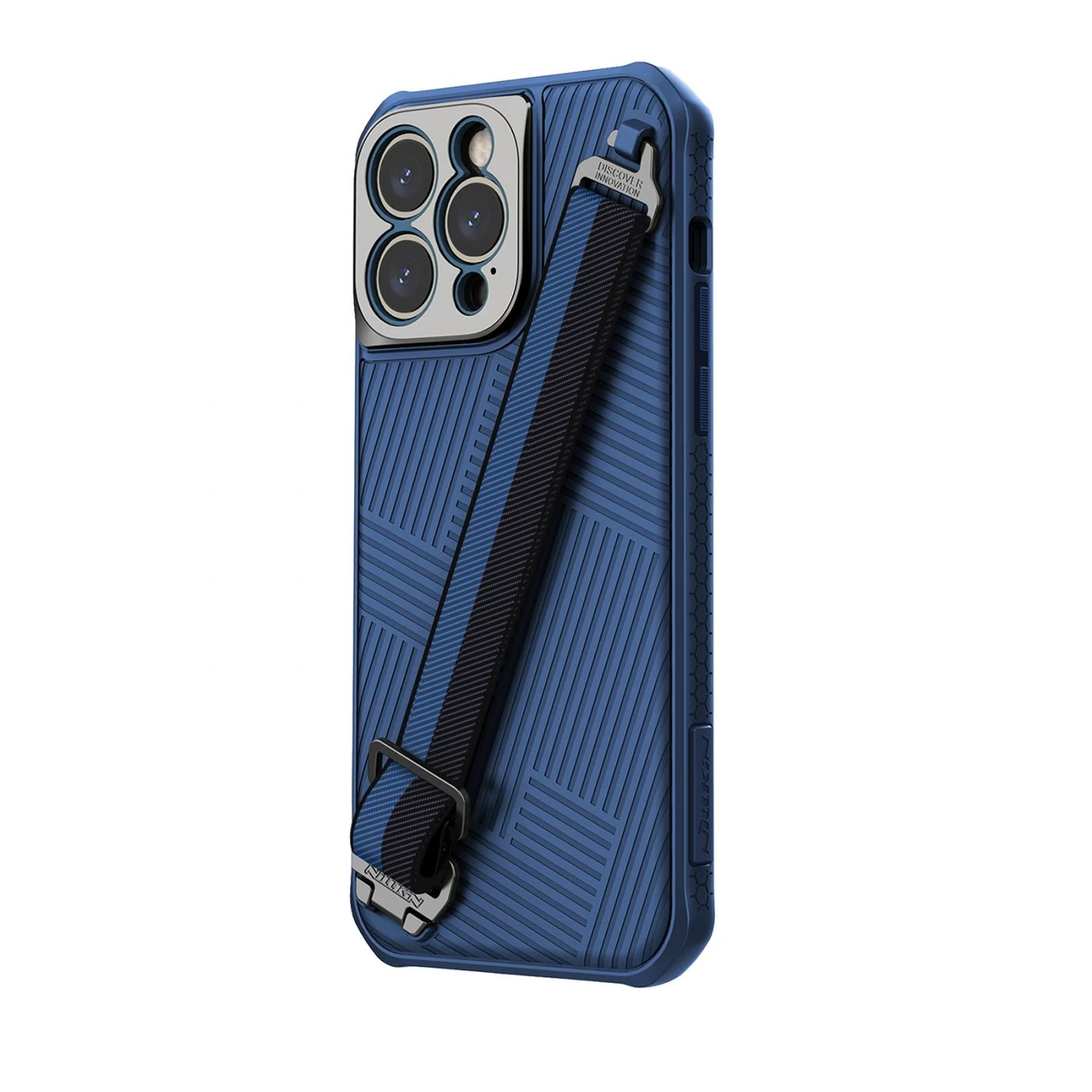 Apple iPhone 14 Pro Max skal blå Nillkin Strap Magnetic