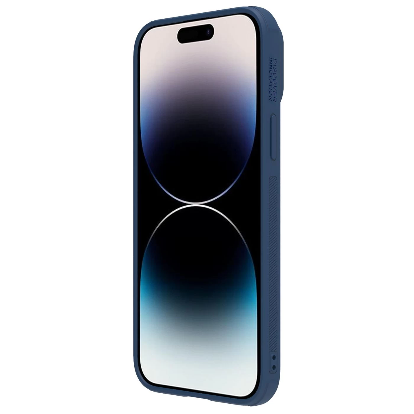 Apple iPhone 14 Pro Max case blue NILLKIN CAMSHIELD LEATHER S