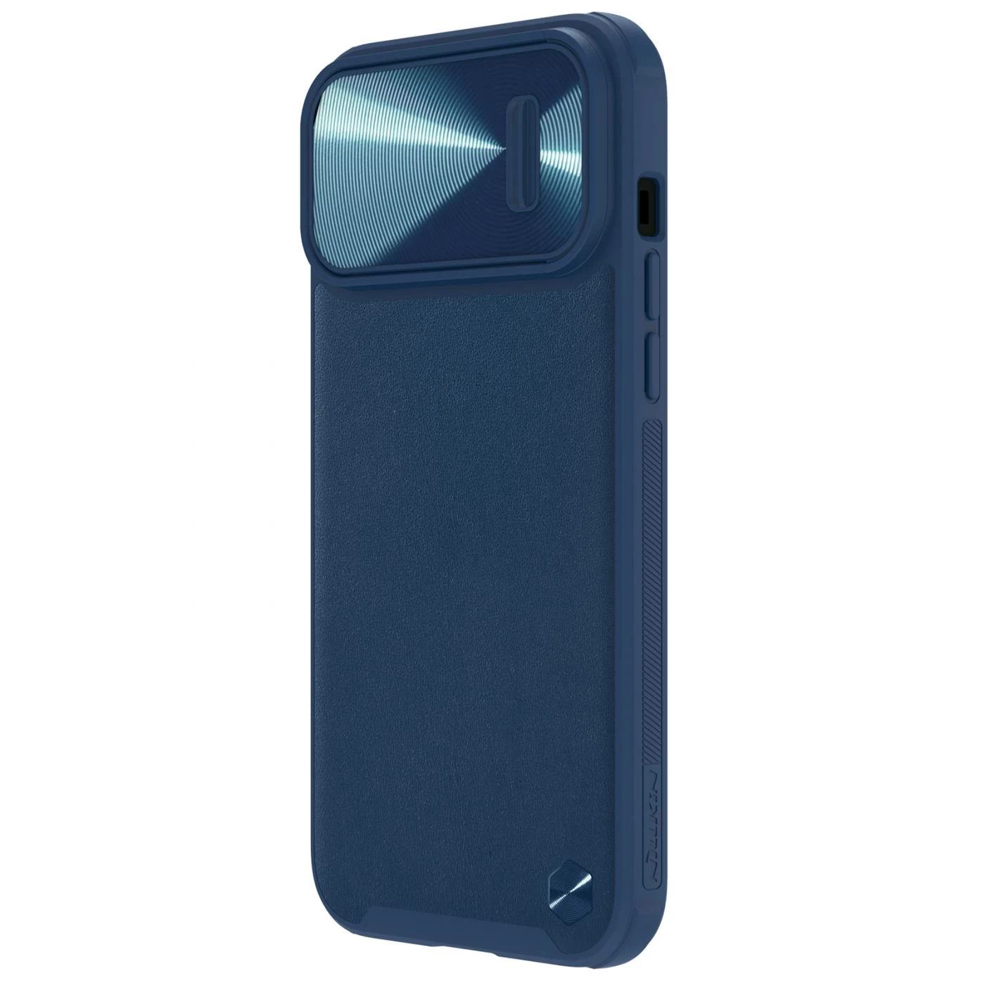 Apple iPhone 14 Pro Max case blue NILLKIN CAMSHIELD LEATHER S MAGNETIC