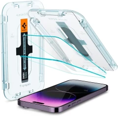 Apple iPhone 14 Pro Max skärmskydd  SPIGEN GLAS.TR EZ FIT (2-pack)