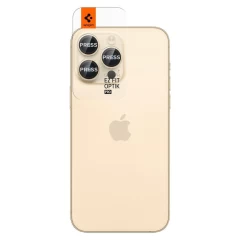 Apple iPhone 14 Pro Max panssarilasi kultainen SPIGEN OPTIK.TR EZ FIT CAMERA PROTECTOR (2-pack)
