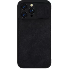Apple iPhone 14 Pro Max case black Nillkin Qin Leather
