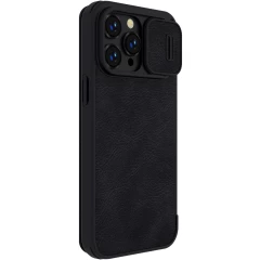 Apple iPhone 14 Pro Max case black Nillkin Qin Leather