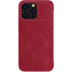Apple iPhone 14 Pro Max case red Nillkin Qin Leather