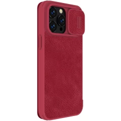 Apple iPhone 14 Pro Max case red Nillkin Qin Leather