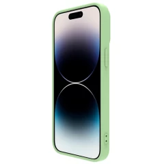 Apple iPhone 14 Pro Max case green Nillkin CamShield Silky Magnetic Silicon