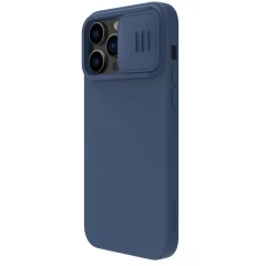 Apple iPhone 14 Pro Max case blue Nillkin CamShield Silky Magnetic Silicon