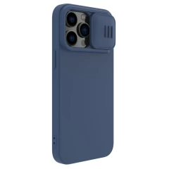 Apple iPhone 14 Pro Max case blue Nillkin CamShield Silky Magnetic Silicon