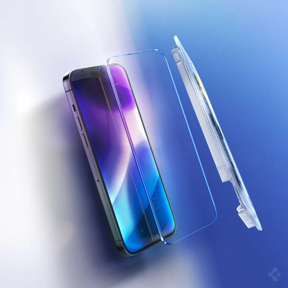 Apple iPhone 14 Pro skärmskydd  SPIGEN GLAS.TR EZ FIT (2-pack)