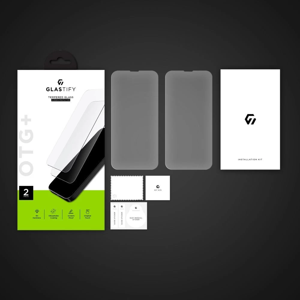 Apple iPhone 14 Pro Tempered glass  GLASTIFY OTG+ (2-pack)