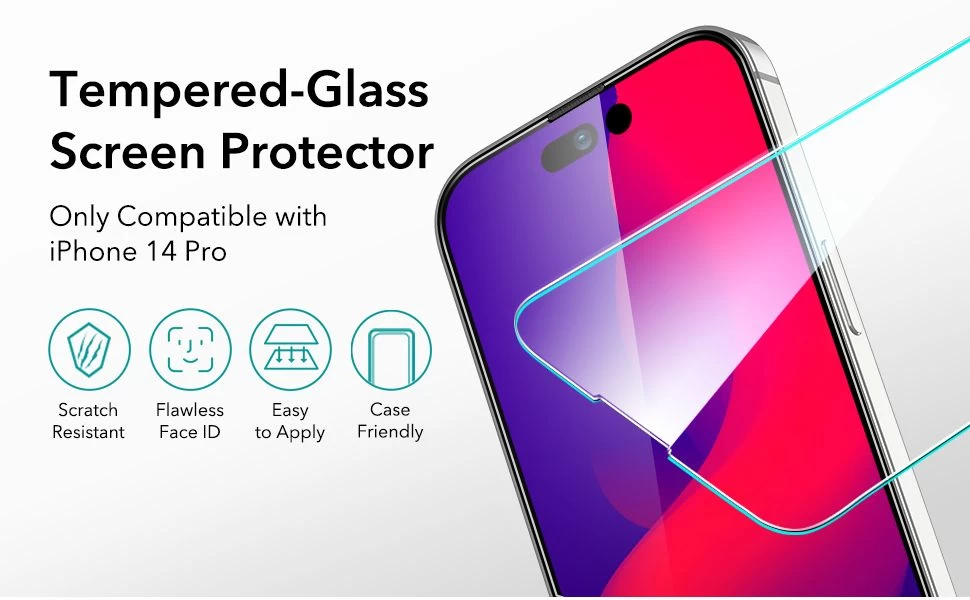 Apple iPhone 14 Pro Tempered glass  ESR SCREEN SHIELD