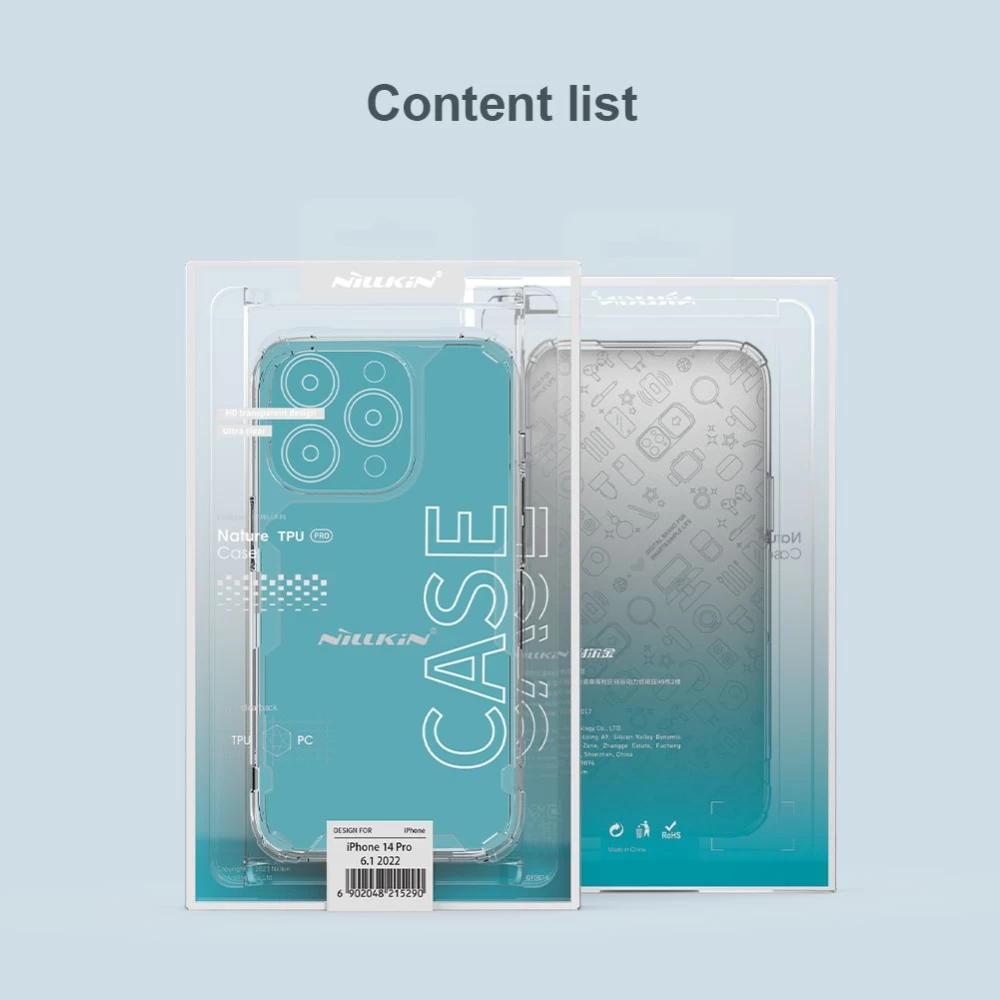 Apple iPhone 14 Pro dėklas skaidrus Nillkin TPU 