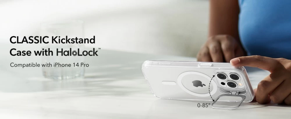 Apple iPhone 14 Pro ümbris läbipaistev ESR CLASSIC KICKSTAND HALOLOCK MAGSAFE