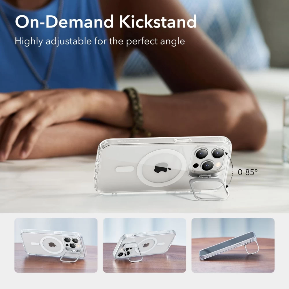 Apple iPhone 14 Pro ümbris läbipaistev ESR CLASSIC KICKSTAND HALOLOCK MAGSAFE