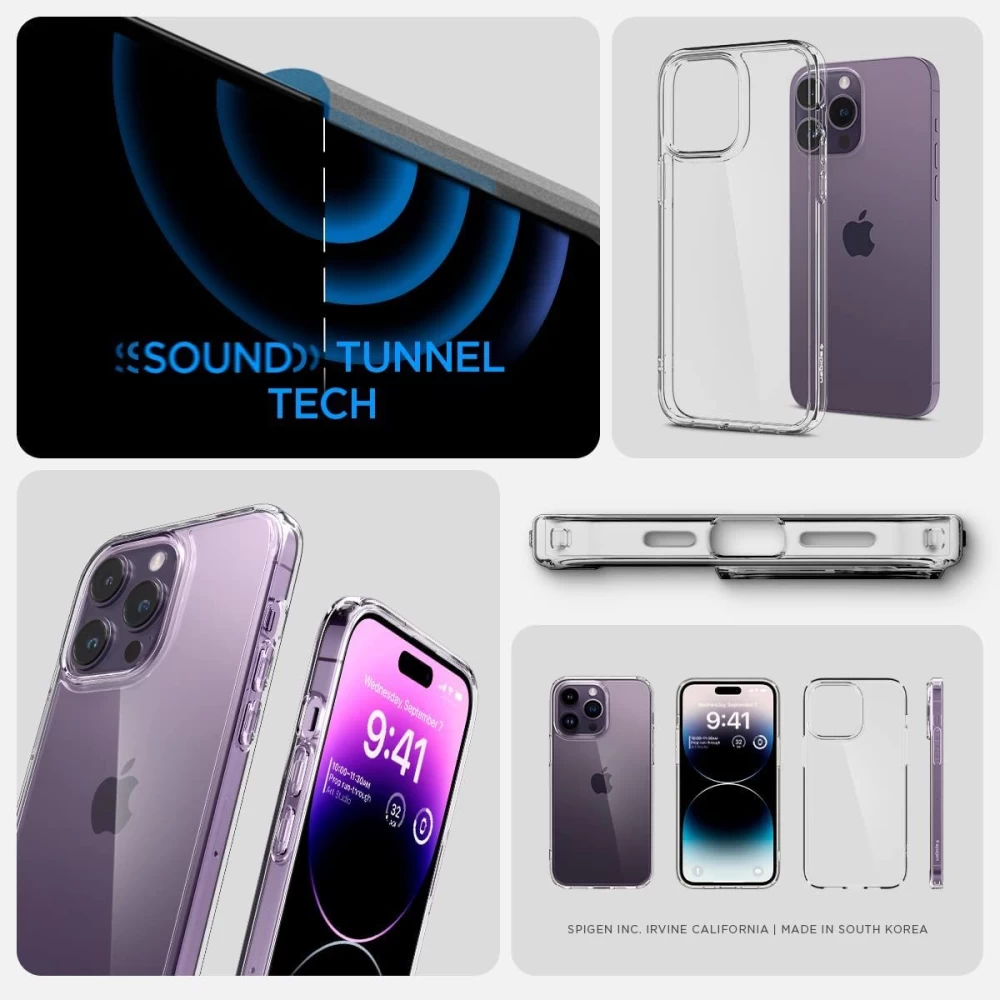 Apple iPhone 14 Pro ümbris läbipaistev SPIGEN QUARTZ HYBRID