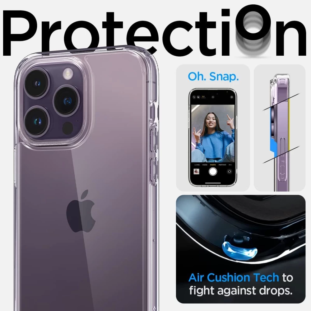 Apple iPhone 14 Pro ümbris läbipaistev SPIGEN QUARTZ HYBRID