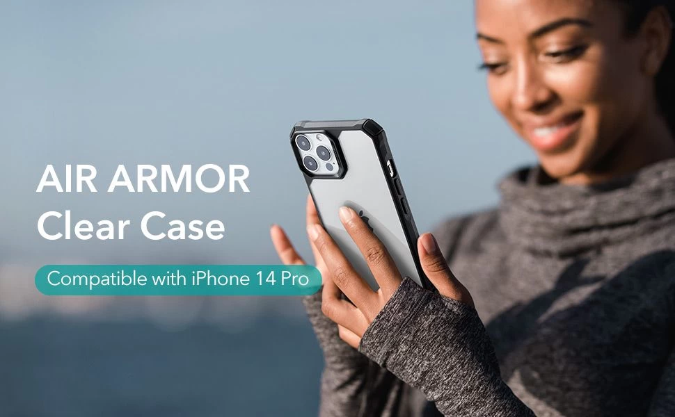 Apple iPhone 14 Pro ümbris läbipaistev hall ESR AIR ARMOR